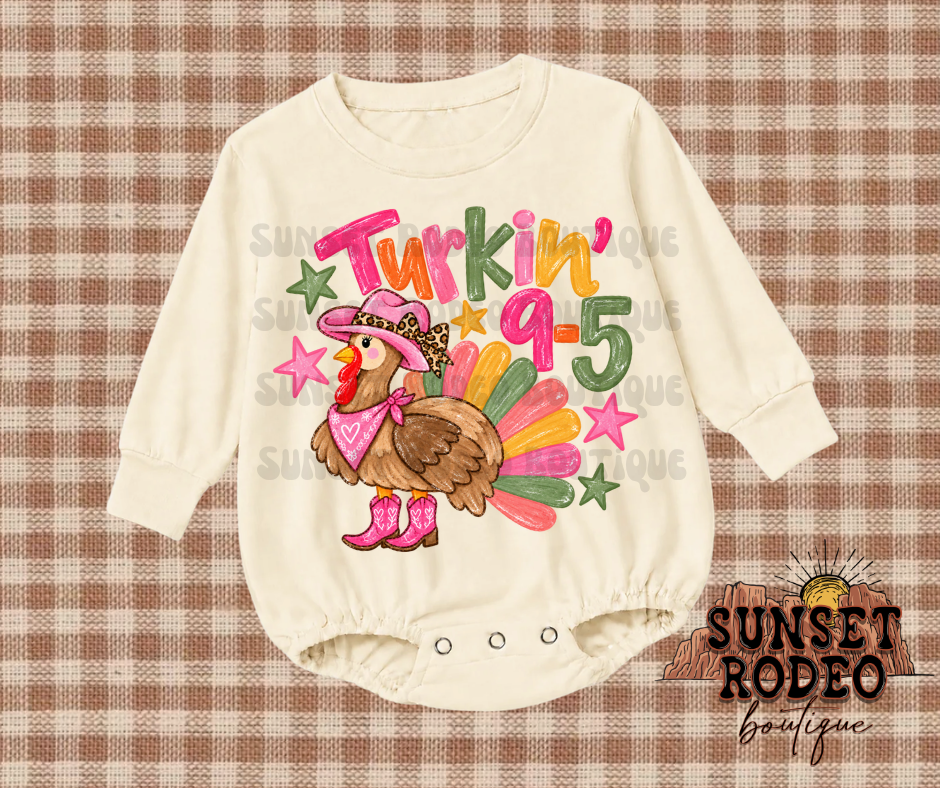 Turkin’ 9-5 long sleeve bubble cream