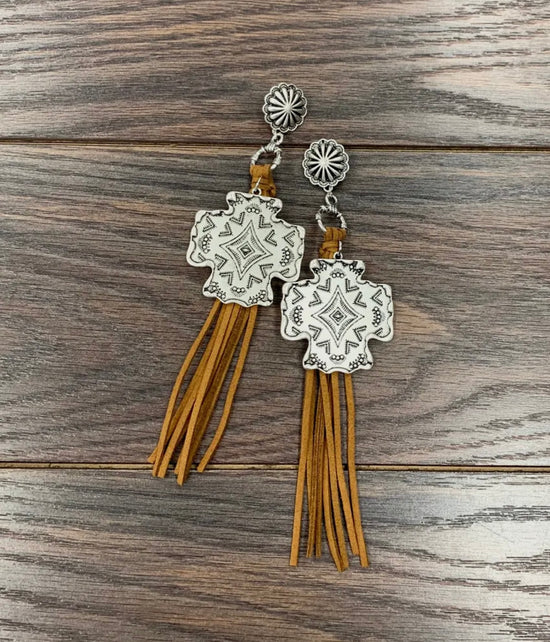Aztec Tassel Earrings
