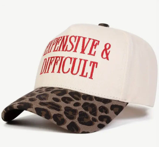 Expensive & Difficult embroidered trucker hat