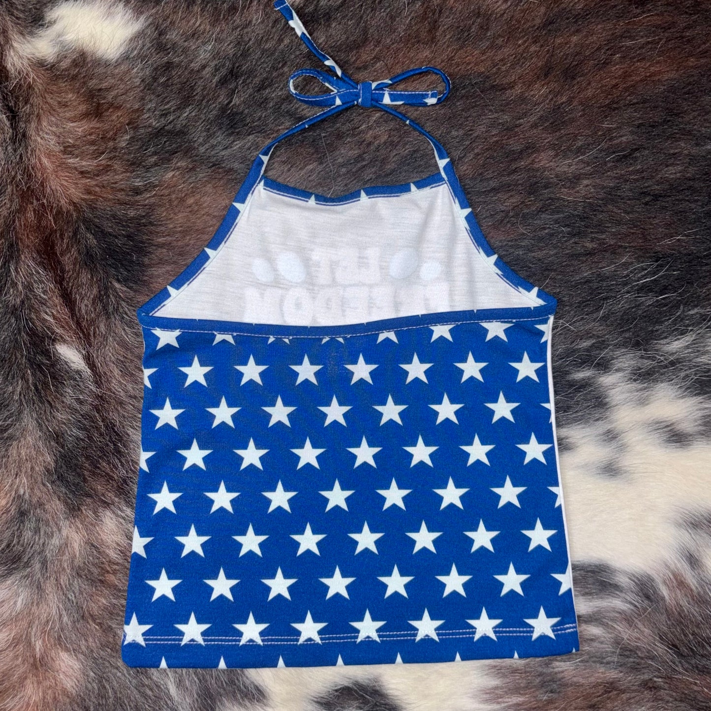 Let Freedom Ring Star Halter Top 3T