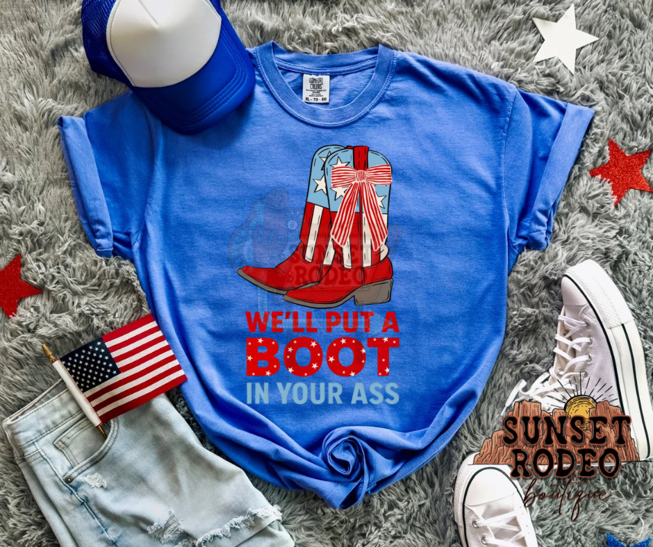 Boot American Way Comfort Color Tee
