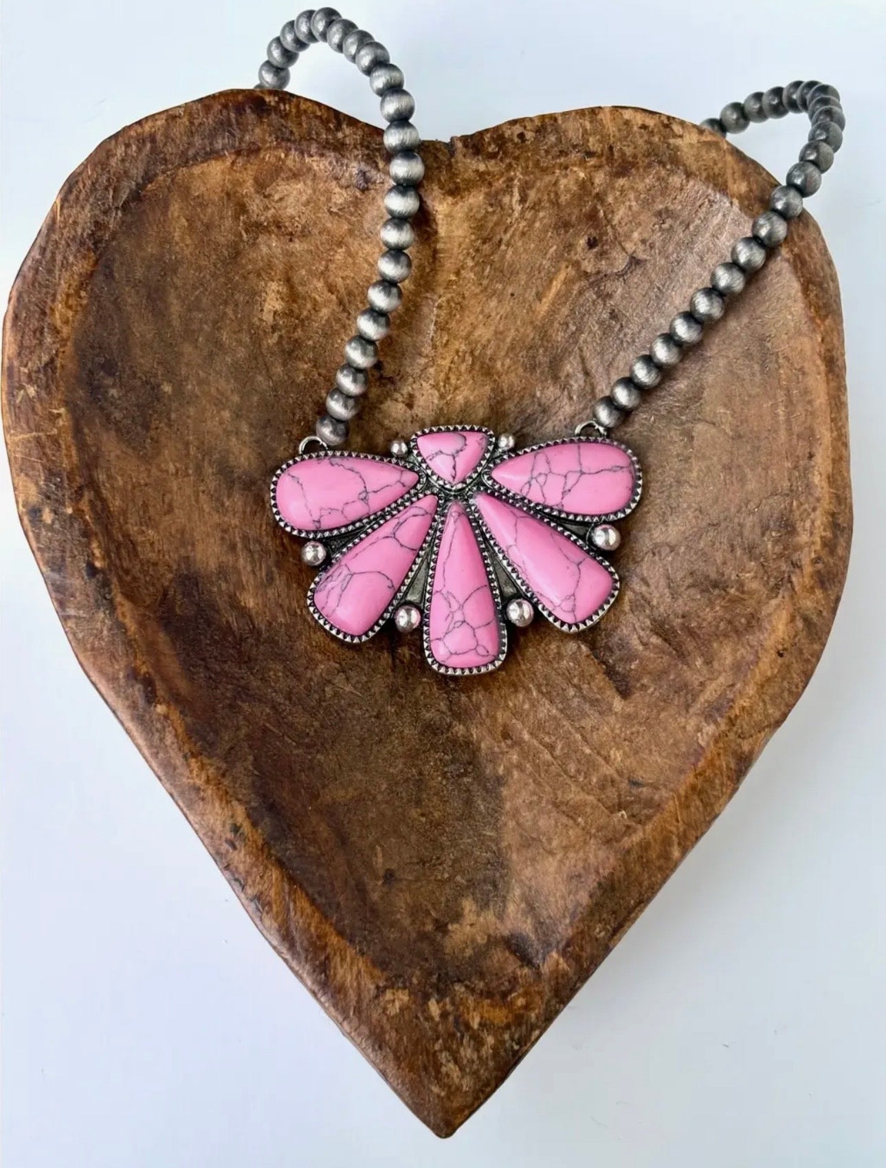 Western Squash Blossom Pendant Necklace