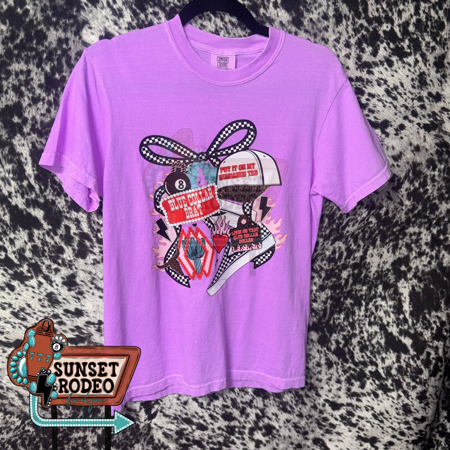 Blue Collar Brat Comfort Color Tee Small & 2XL