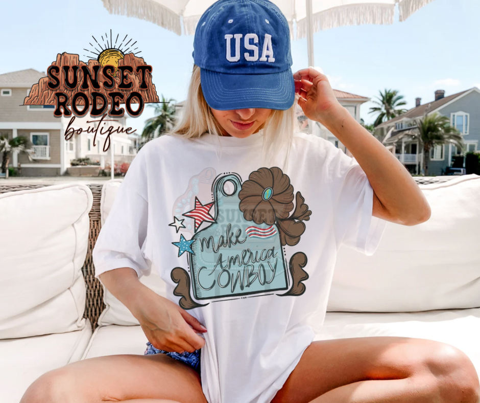 Make America Cowboy Comfort Color Tee