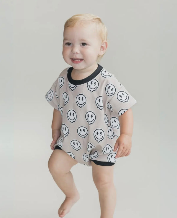 Short Sleeve Baby Bubble Romper Electric Drippy