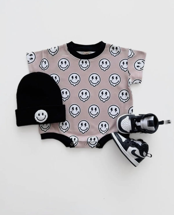 Short Sleeve Baby Bubble Romper Electric Drippy