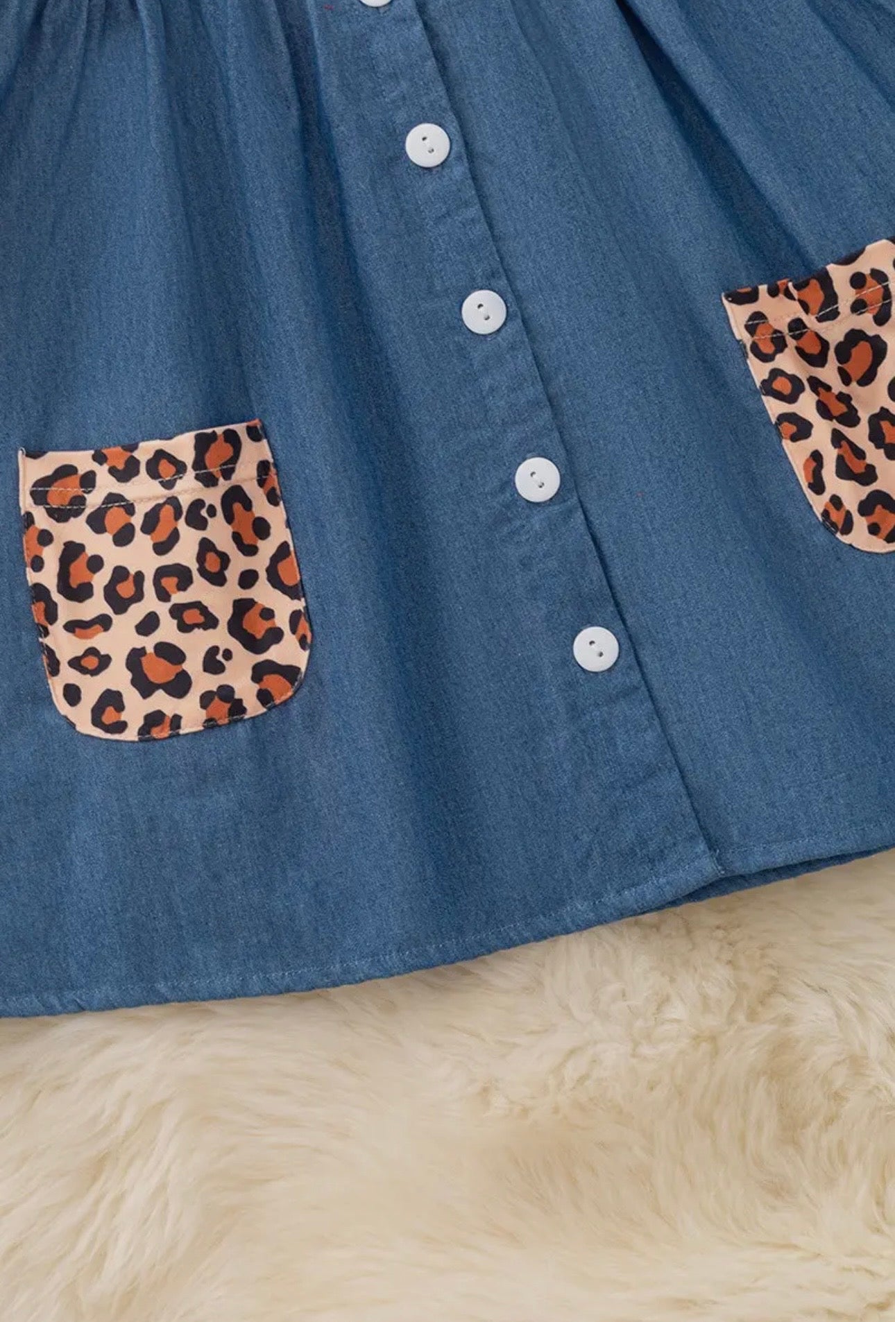 Cheetah Print Button Up Dress
