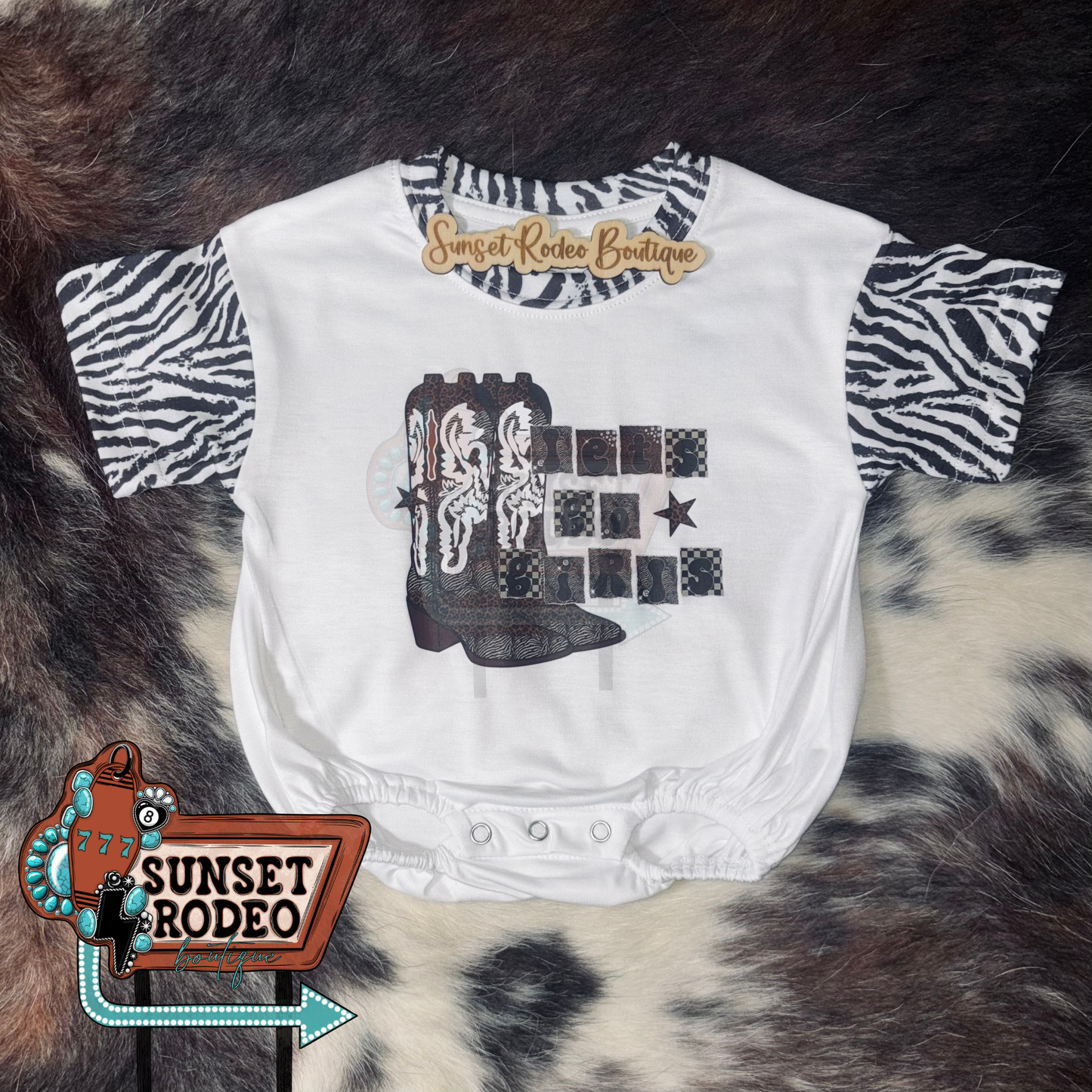 Let’s Go Girls Zebra Bubble 0/3M & 3/6M