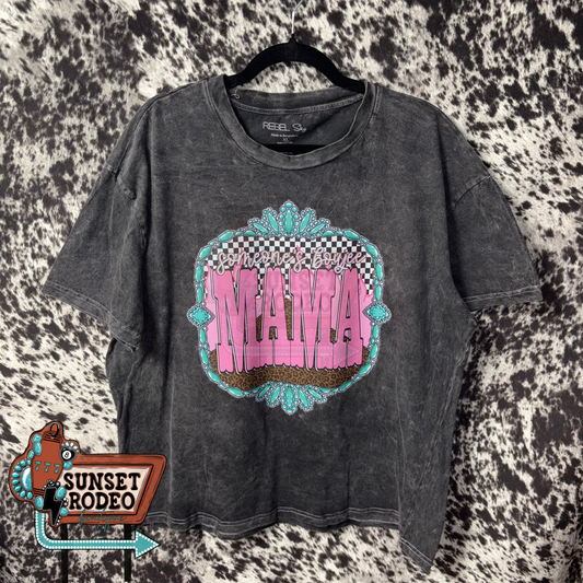 Someone’s Boujee Mama Acid Wash Tee XL