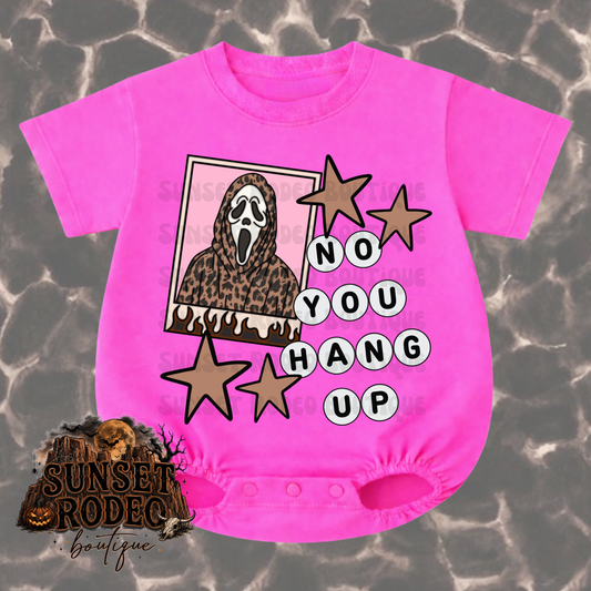 No you hang up hot pink t-shirt bubble