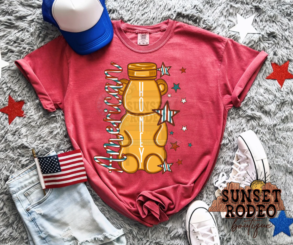 American Honey Comfort Color Tee