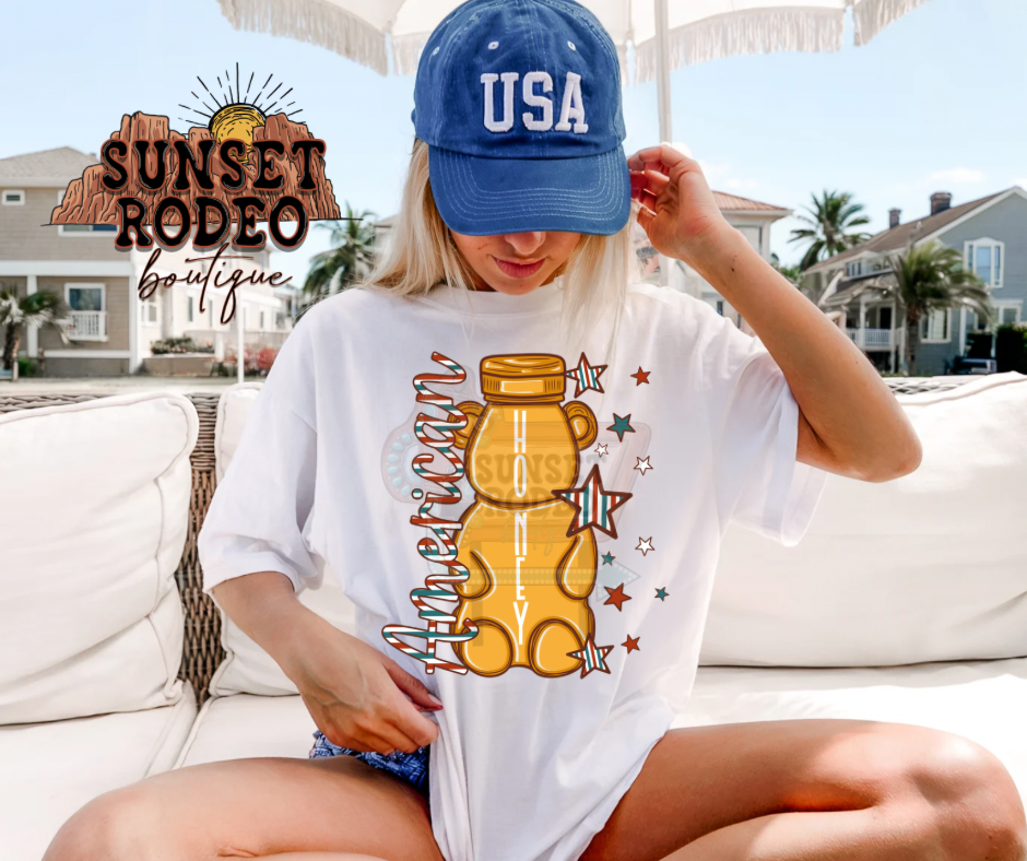 American Honey Comfort Color Tee