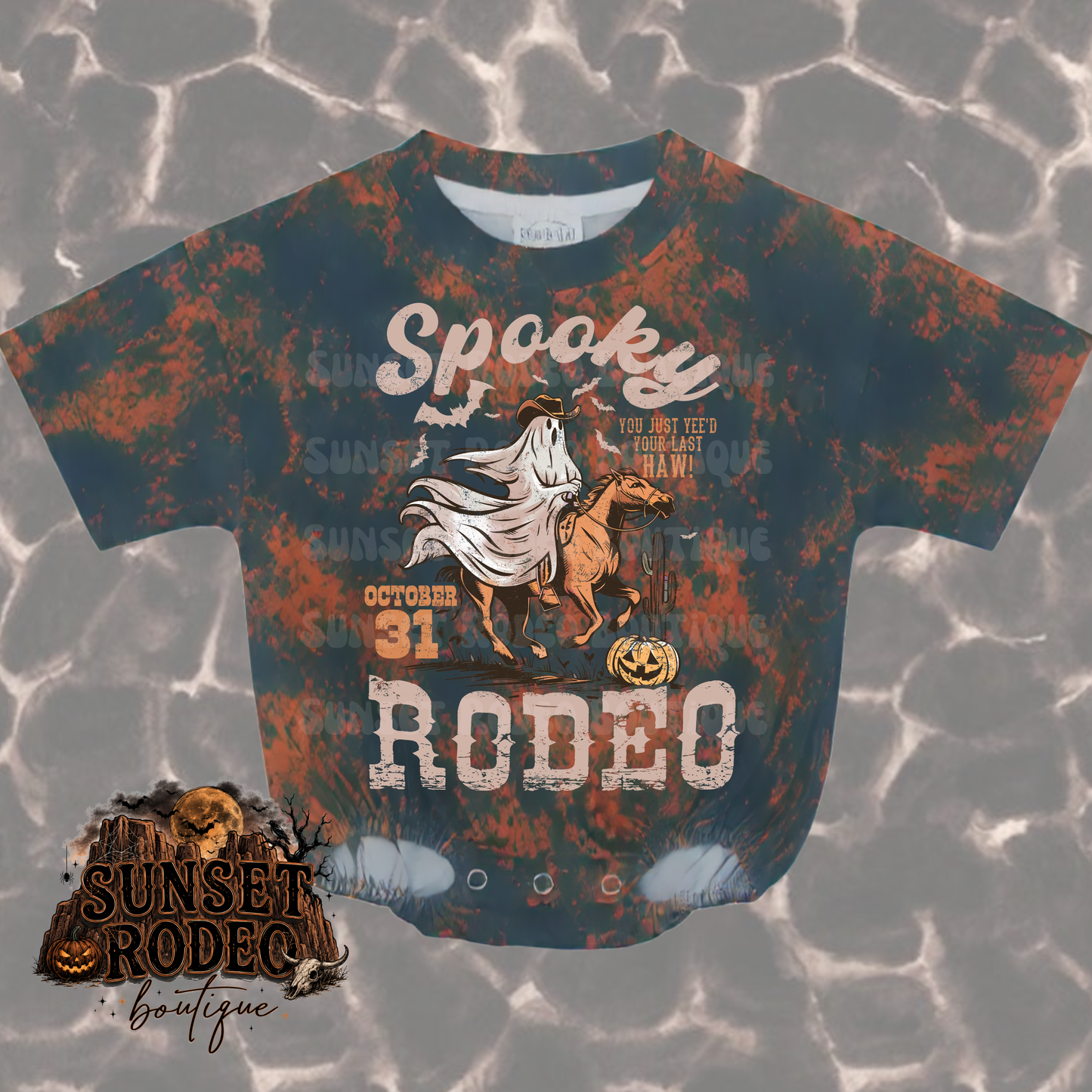 Spooky Rodeo t-shirt bubble blaze